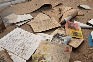 mektup ve Kartpostallar eski evinde eski parçaları