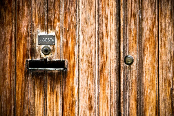 Detalhes da porta de madeira — Fotografia de Stock