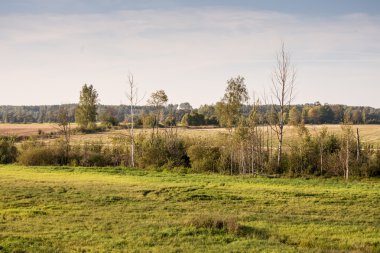 ülkenin peyzaj alanları ve mavi gökyüzü
