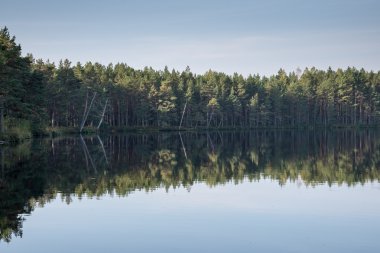 boardwalk Gölü bulutlarda yansıması