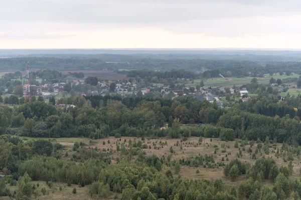 Wälder und Felder von oben — Stockfoto