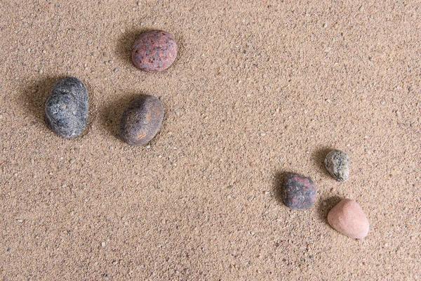 Zen Trädgård sand vågor och rock skulpturer — Stockfoto