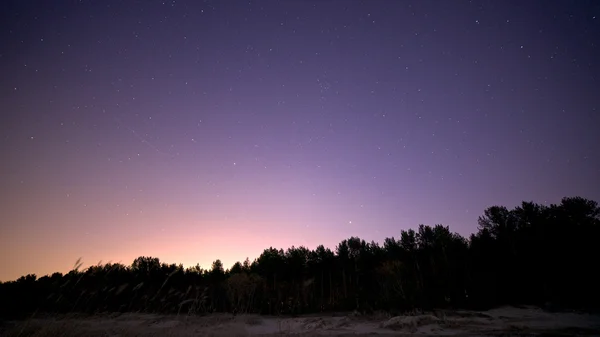 Cielo nocturno con estrellas — Foto de Stock