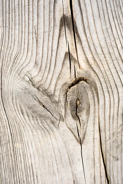 Wooden plank with splinters and cracks — Stock Photo, Image