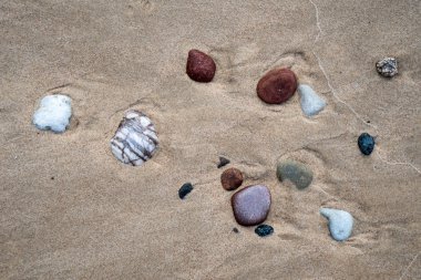 küçük bir çakıl kaya arka plan dokusu