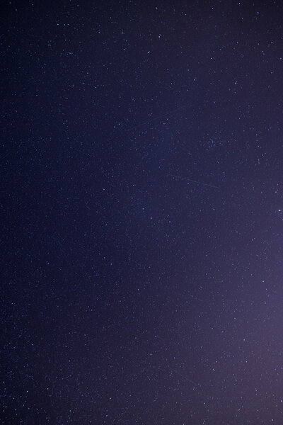 night sky with stars on the beach. space view.