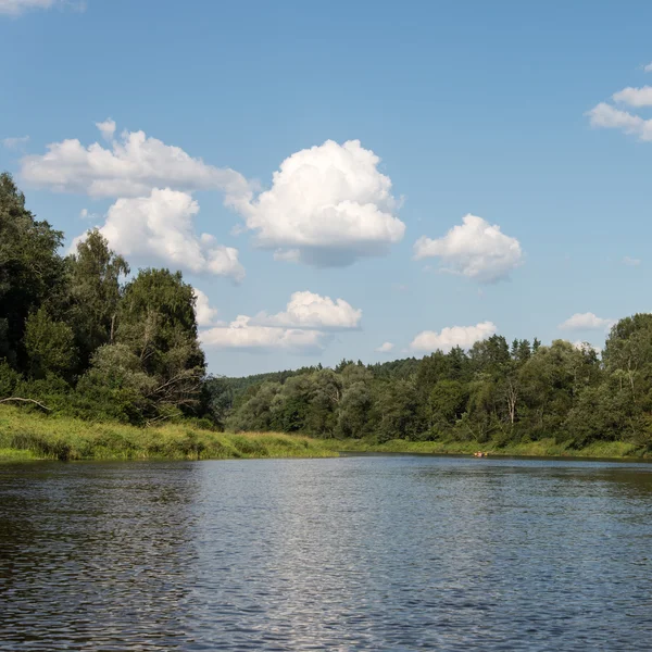 Pittoreska flodutsikt — Stockfoto