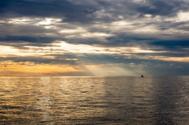 renkli sonbahar manzara soyut yansıması