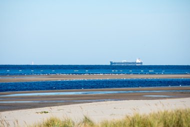ilk buz parçaları ile buzlu deniz plaj