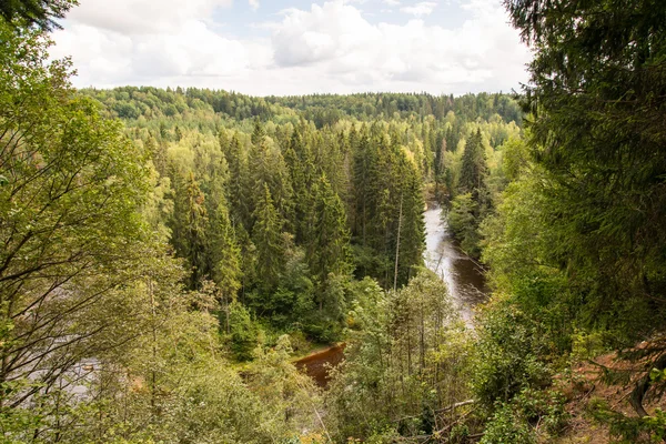 Vue panoramique sur paysage d'automne — Photo