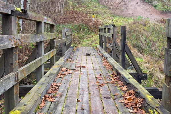 Παλιά ξύλινη γέφυρα — Φωτογραφία Αρχείου