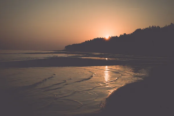 Beach skyline with sand and perspective. Vintage. — Stock Photo, Image