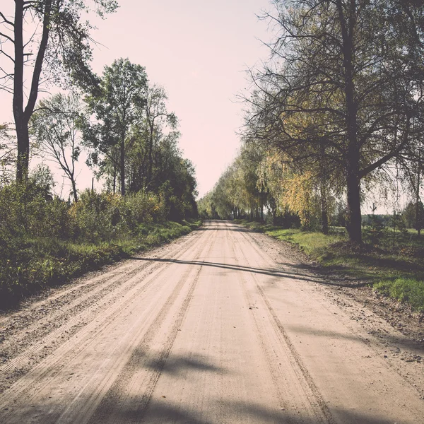 Route de campagne vide. Vintage . — Photo