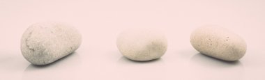 beyaz izole taş koleksiyonu. Vintage