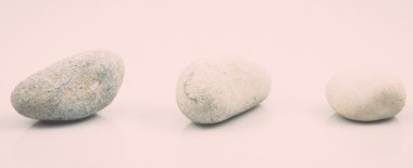 beyaz izole taş koleksiyonu. Vintage