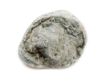 Beyaz arka plan üzerinde izole tek taş