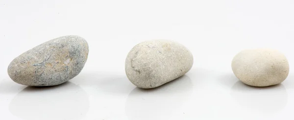 Colección de piedras aisladas sobre blanco — Foto de Stock