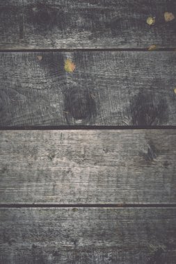 eski ahşap plakalar yaprakları ile - retro, vintage kaplı.