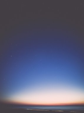 gece gökyüzü yıldızlarla - retro, vintage