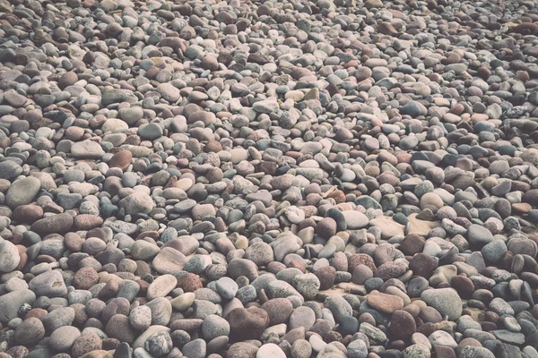 Textura de fondo de roca de guijarro pequeño - retro, vintage — Foto de Stock