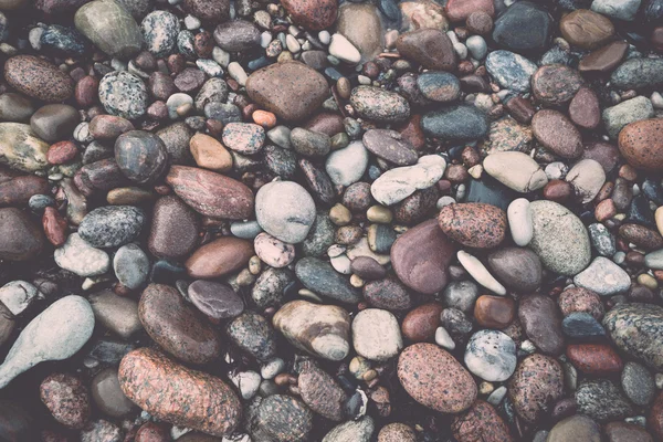 Pequena pebble rock fundo textura - retro, vintage — Fotografia de Stock