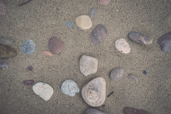 Pequena pebble rock fundo textura - retro, vintage — Fotografia de Stock