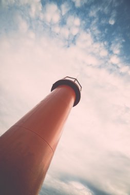 dalgakıran deniz-deniz feneri ile retro, vintage