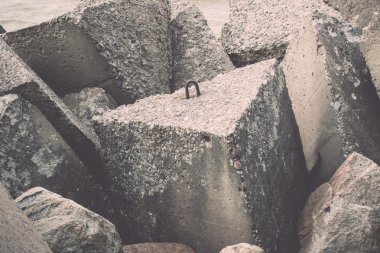 küçük çakıl kaya arka plan doku - retro, vintage