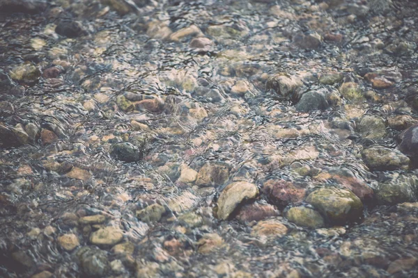 rocks in river - retro, vintage