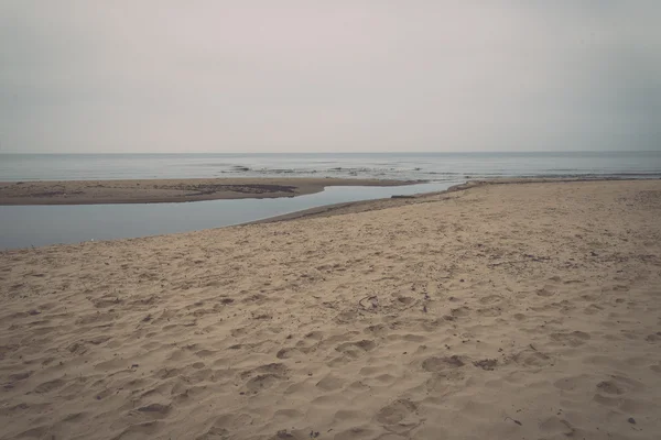 Baltic Sea and foggy morning - retro, vintage — Stock Photo, Image