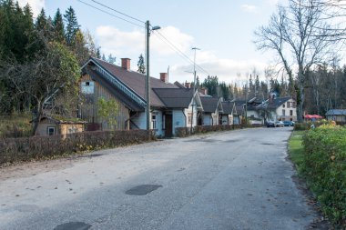 küçük bir ülke Ligatne şehir, Letonya görünümünü