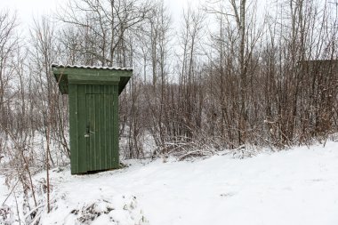 kırsal kulübesinde kırsal kış