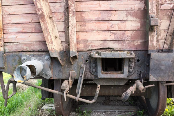 Oude trein cabine — Stockfoto