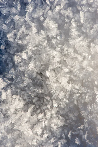 特写冰冻雪花 — 图库照片