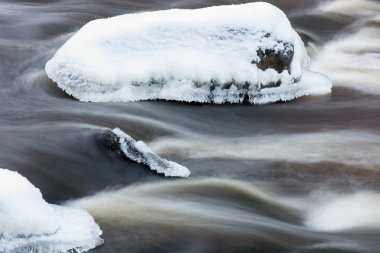 nehir soyut donmuş buz dokular