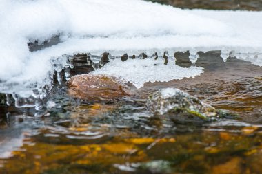 nehir soyut donmuş buz dokular