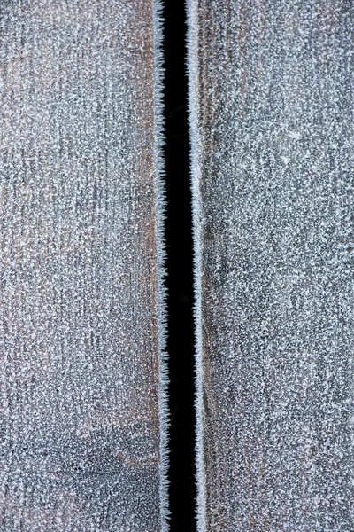 Streszczenie drewniane linie i tekstury w zimie — Zdjęcie stockowe
