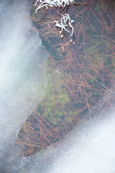 Frozen abstract textures in ice — Stock Photo, Image