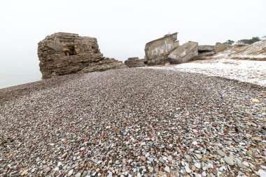 çakıl taş dokulu Plajı
