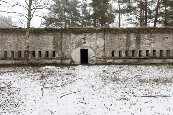 Old war fort ruins on the beach — Stock Photo, Image