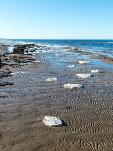 凍った海ビーチ — ストック写真