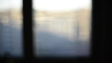 Üstünde belgili tanımlık pencere bitki, blur bulanıklık