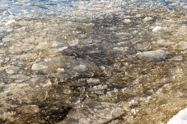 추상 냉동된 얼음 바다에서 차단 — 스톡 사진