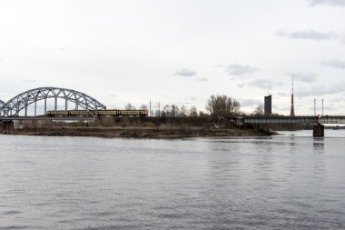 riga kıyısındaki panoramik görüntü