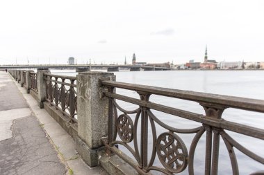 riga kıyısındaki panoramik görüntü