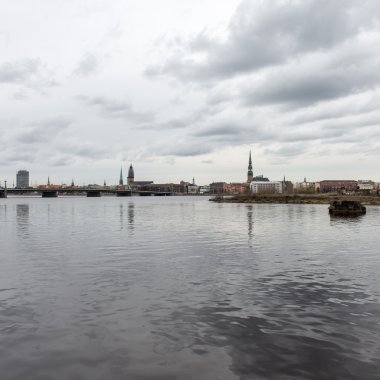 riga kıyısındaki panoramik görüntü