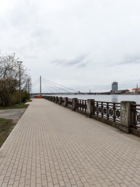 riga kıyısındaki panoramik görüntü