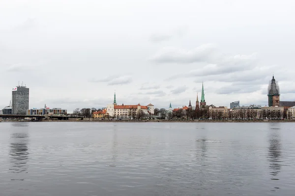 Panoramabild av riga strandlinjen — Stockfoto