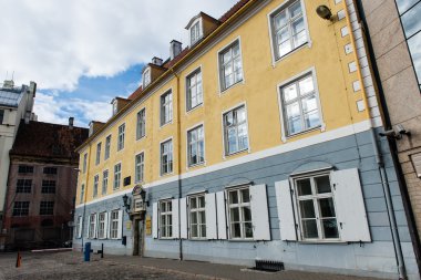 Riga, Letonya eski şehir merkezinin mimari detaylar