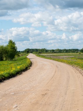 Kırsalda boş bir yol